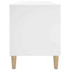 Record Cabinet Record Player Stand Sideboard White Engineered Wood