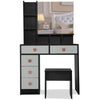Dressing Table With Mirror Modern Makeup Desk Bedroom Vanity Table Set + Stool