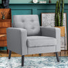 Modern Upholstered Accent Sofa Chair Button Tufted Armchair Leisure Lounge Chair
