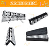 30 Note Glockenspiel Xylophone Foldable Percussion Instrument w/ Wood Base