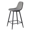 2X Bar Stools PU/ Velvet/ Fabric Breakfast Stool Chairs Kitchen Pub Grey Brown