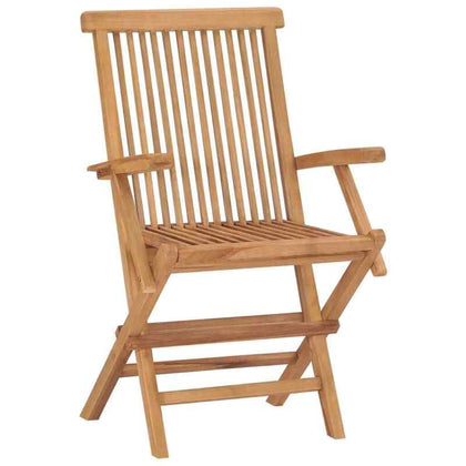 Folding Garden Chairs Foldable Chairs Dining Chairs Solid Wood Teak vidaXL