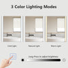 LED Bathroom Mirror with 3 Color Lights Anti-fog Wall Mounted Touch Sensor