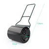 60L Steel Garden Lawn Roller Water Sand Filled Outdoor Grass Roller w/Drain Plug