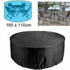 Large Round Waterproof Outdoor Garden Patio Table Chair Set Furniture Dust Cover