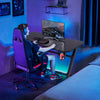 Gaming Computer Desk w/Cup Holder Headphone Hook Z-shaped Ergonomic Workstation