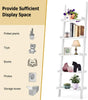 5 Tier Wooden Wall Rack Leaning Ladder Shelf Unit Bookcase Display MDF Storage