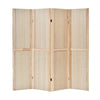 4 Panel Room Divider Wooden Screen Wall Folding Room Partition Separator Privacy