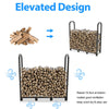 XL Strong Thick Tubular Firewood Log Rack Store 8-Legs Support Elevated Carrier