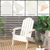 Folding Garden Adirondack Chair Ergonomic Outdoor Patio Sun Lounger W/Cup Holder