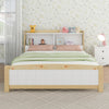 Kids Bed 4FT6 Double Size Bed Solid Pine Wooden Bed Frame w/Storage Headboard NS