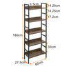 5 Tier Ladder Shelf Bookcase Display Storage Shelves Unit Plant Rack Living Room