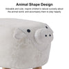 Upholstered Animal Shaped Ottoman Ride-on Footrest Stool Rest Seat TOY Kids New