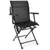 Folding 360° Swivel Seat Portable Mesh Shooting Chair Hunting Stool Blind Chair