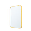 Large Retangle Wall Mounted Bathroom Mirrors Makeup Dressing Metal Frame Mirror