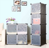 12 Cube Plastic Storage Wardrobe Clothes Organizer Cupboard Closet Cabinet DIY