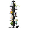 8-Tier Floor Standing Bookcase Tree-Shaped Display Bookshelf w/Rounded Corners