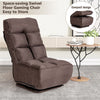 Folding Floor Gaming Chair 360-Degree Swivel Lazy Sofa Floor Chair Adjustable