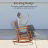 3 Pieces Rocking Chair Set Outdoor Conversation Furniture Patio Wicker W/ Table