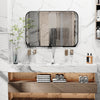 Elegant Large Bathroom Mirror HD Glass Vanity Mirror Hanging Hall Mantelpiece