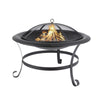 22inch Large Iron Round Bowl Fire Pit - Outdoor Firepit for Garden and Patio