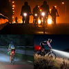 Bike Bicycle Lights USB LED Rechargeable Set Mountain Cycle Front Back Headlight