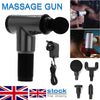 UK Percussion Massage Gun Massager Muscle Vibration Relaxing Therapy Deep Tissue