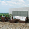 42742 17 Piece Garden Sofa Set Poly Rattan Brown (UK/IE/FI/NO Only) E3G4