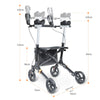 Lightweight Rollator Walking Frame Walker Foldable Seat Mobility Aid Aluminium