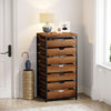 Vintage Brown Dresser Chest of 7 Drawers Bedroom Storage Cabinet Home Furniture