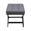 Square Padded Stool Chair Bench Side Small Table Bedside Footstool X Design Legs