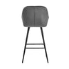 2* Velvet Bar Stools Breakfast Bar stool Pub Chairs Padded Seat Metal Leg CLIPOP