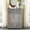 Wood Side Console Table Bathroom Cabinet Storage Cupboard Organizer Unit Hallway