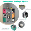 3-Tier Kids Storage Shelf Cubes Corner Cabinet Organizer Display Rack 3 Baskets