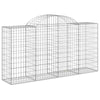 Arched Gabion Baskets 5 pcs 200x50x100/120 Galvanised V2J6