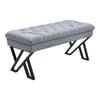 Long Seat Bench Dining Bench Chairs Soft Padded Metal Steel Legs Lounge Stool