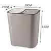 Double Compartment Recycling Bin 2 Sections Sorting Trash Can Kitchen Dustbin UK
