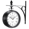 Outdoor Garden Paddington Station Classic Wall Clock Double Sided Clock Round