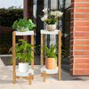 2Pcs Minimalism Corner Plant Stands Flower Holder Side Display Rack Indoor Decor