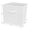 White 3 Tier 6 Cube Storage Bookcase Shelf Display Unit Grey Fabric Shelving Box