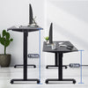 Flamaker 140x70 cm Electric Standing Desk Height Adjustable Computer Desk