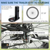 Bike Trailer Cargo Wagon Bicycle Cart Luggage Steel Black