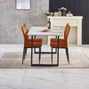 Grey Dining Table and Chairs 4/6 Set Retro Dining Room Chair Kitchen Home Office