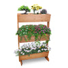 Rustic Vertical Raised Garden Bed 3 Tiered Planter Stand Legs Support Grow Box