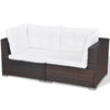 42742 17 Piece Garden Sofa Set Poly Rattan Brown (UK/IE/FI/NO Only) E3G4