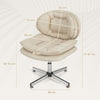 Home Office Desk Chair Upholstered Computer Chair Modern Swivel Task Chair