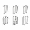 High and Wide Garden Gate Wrought Iron Metal Garden Side Gates Safety Door Yard