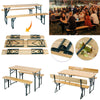 Portable Folding Camping Picnic Table Party Outdoor Garden Beer Bench &Table Set