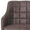 Set of 2 Faux Leather/Suede Dining Chairs Metal Legs Reception Restaurant Chair