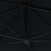 Wall-Mounted Parasol & Metal Pole Umbrella Patio Parasol Garden Umbrella